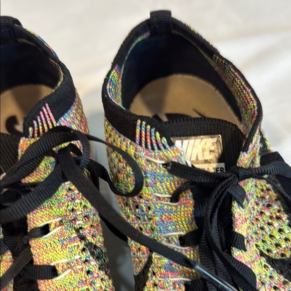 Nike 2012 Flyknit Racer Multicolor 1.0 sz 8, Preowned,  Black Tongue VERY RARE - Picture 10 of 11